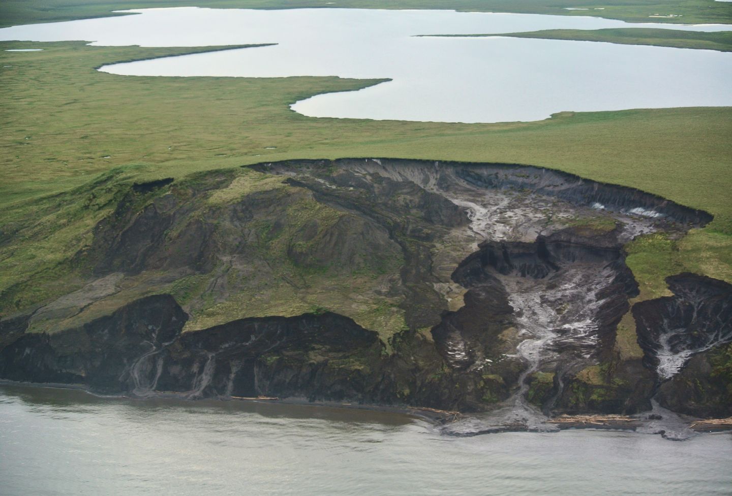 photo of melting permafrost